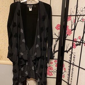 Angel Women's Cardigan in Black and Gray